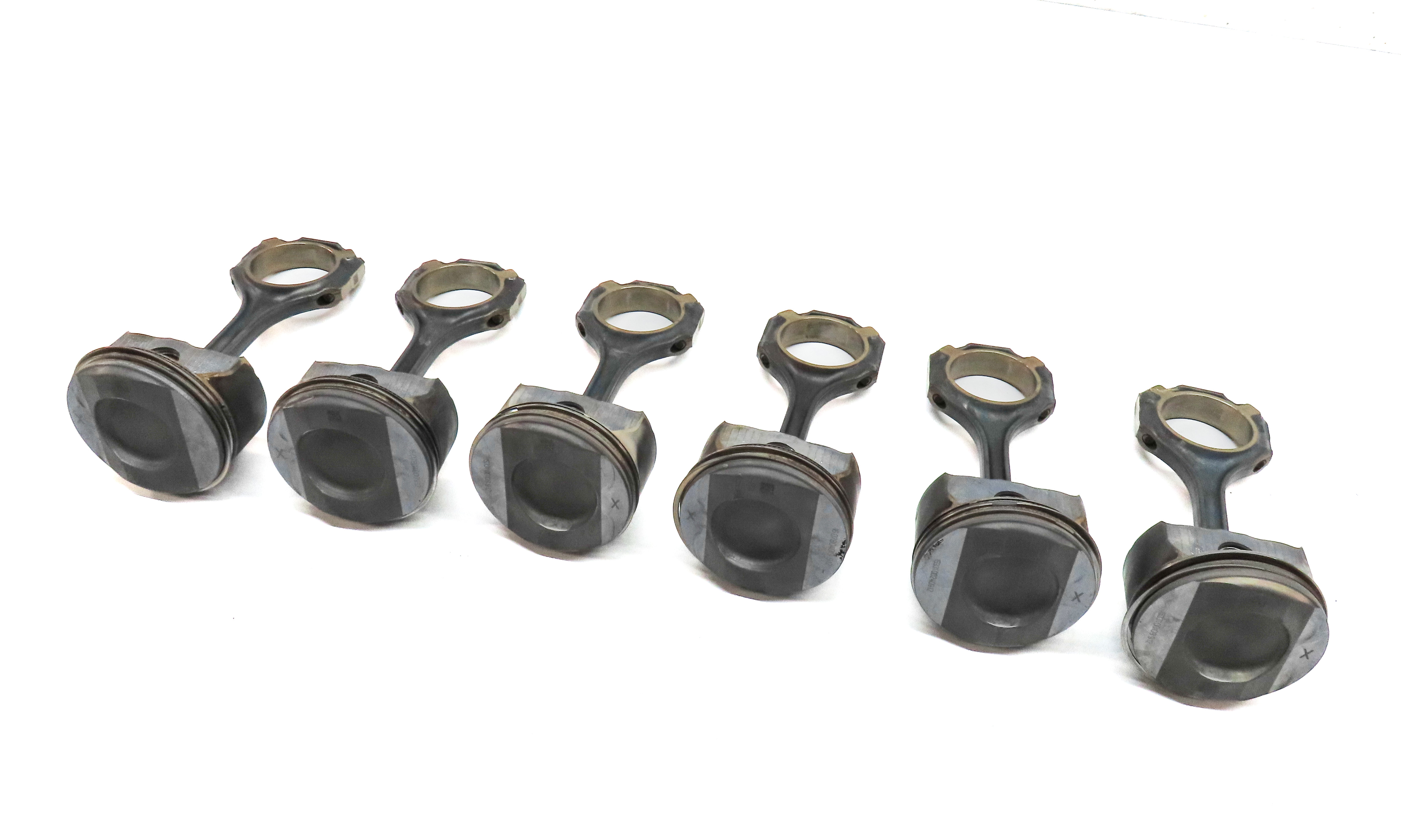 12-18 MERCEDES C300 C350 E350 GLE350 GLK350 ML350 SLK350 SLK350 3.5L PISTON SET6 — exact item pictured